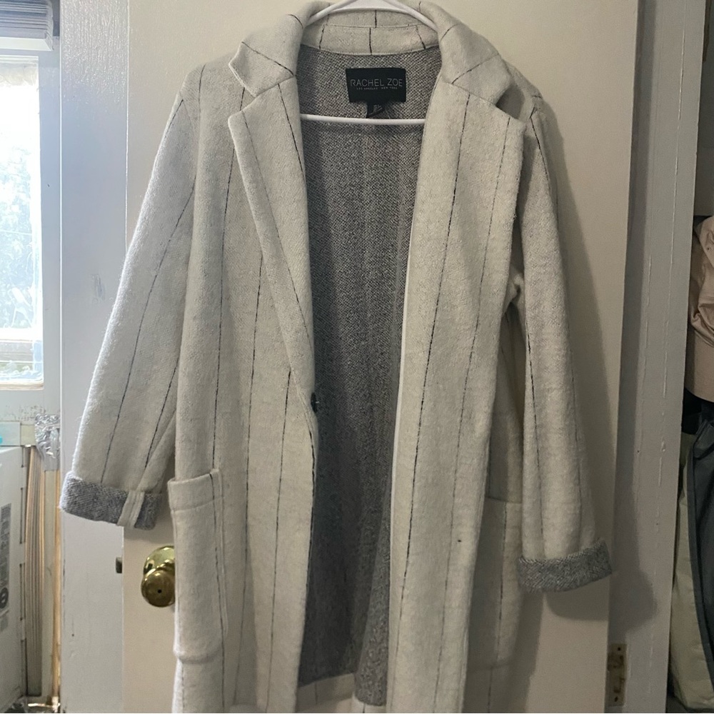 Long thick blazer cardigan